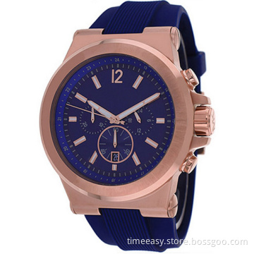 Fashion Popular Stainless Steel Quartz Watch with Calendar for Gift